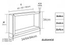 Ver imagem 3 de Nicho para Banheiro de Quartzo Branco Prime 30 X 45 X10