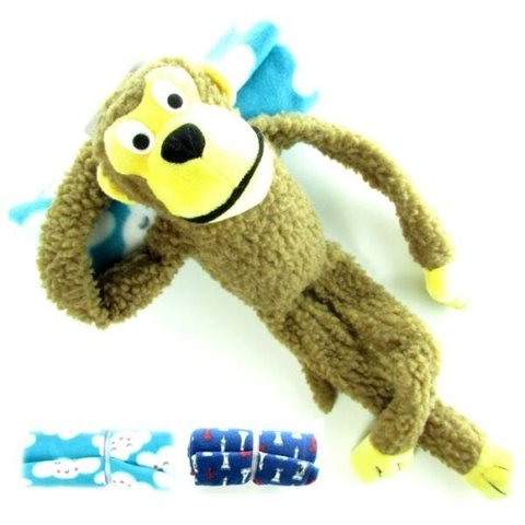 Kit Pet Cachorro Cantinho Macaco e 2 Mantas 70x100cm
