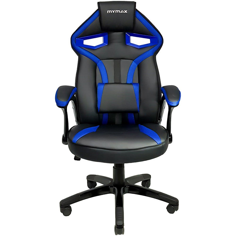 Cadeira Gamer Mymax Mx1 Giratória Preta/Azul - 2