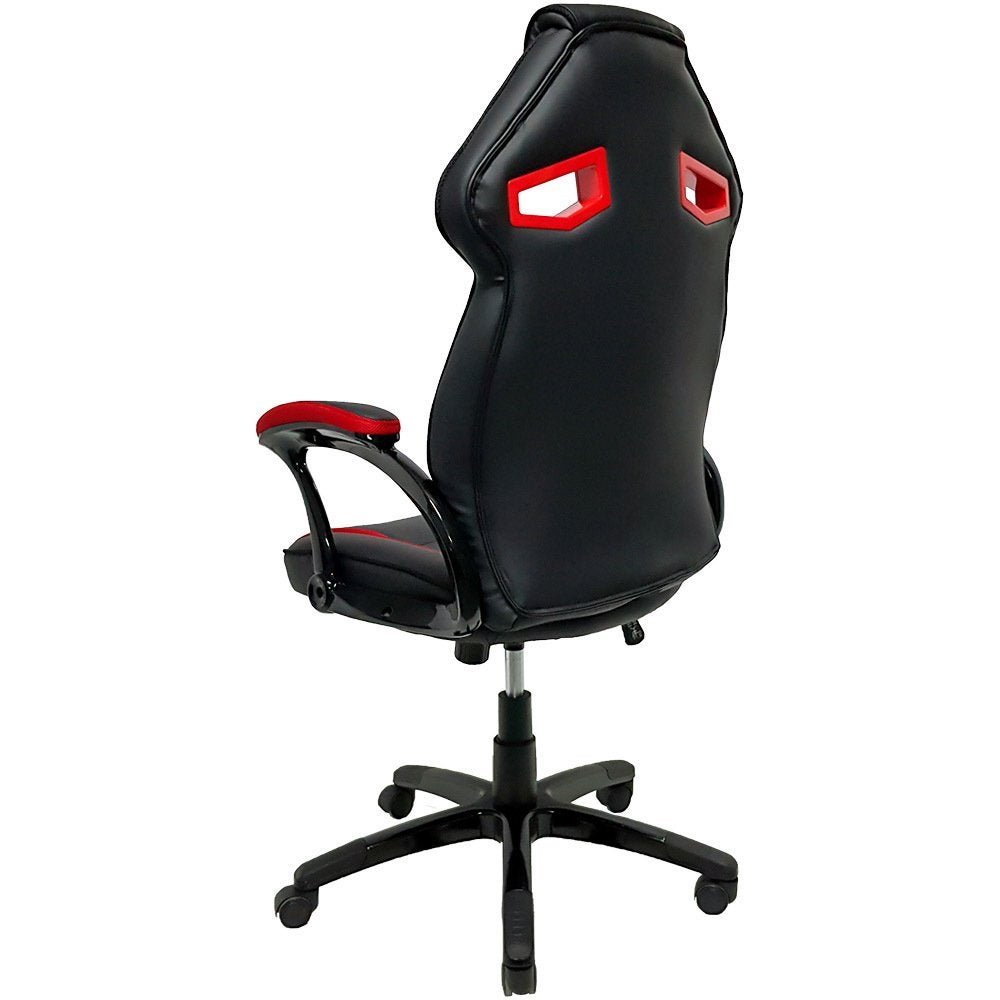 Cadeira Gamer Mx1 Giratória Preta/Vermelha - Mymax - 3