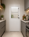 Ver imagem 1 de Porta Social Lambril Branco 210x90 Lado Direito