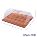 Ver imagem 3 de Porta Pão Migalheira com Tampa Transparente Essence