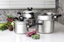Ver imagem 2 de Jogo Cozi-Pasta Em Aço Inox Fundo Triplo 2 Peças 20cm Solar Baquelite Tramontina - 65720/410