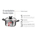 Ver imagem 3 de Jogo Cozi-Pasta Em Aço Inox Fundo Triplo 2 Peças 20cm Solar Baquelite Tramontina - 65720/410