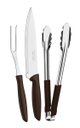 Ver imagem 1 de Kit Para Churrasco Tramontina Plenus Aço Inox Marrom 3 Peças - 23498/449