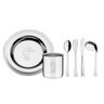 Kit Infantil Para Refeição Com Colher Curva Aço Inox 10 Peças Tramontina - 1