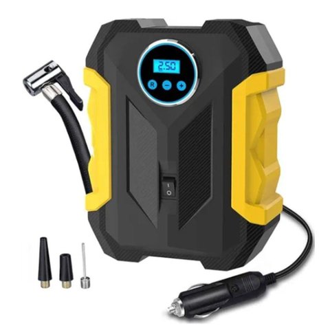 Mini Compressor de Ar Digital Led Portátil Veicular Bomba