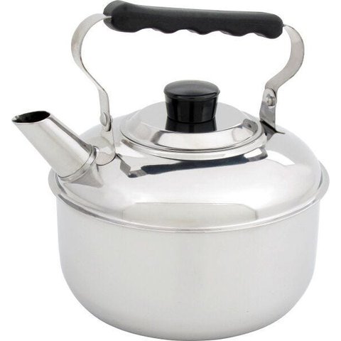 Chaleira Tradicional Aço Inox 2 Litros Domama Prime