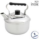 Ver imagem 2 de Chaleira Tradicional Aço Inox 2 Litros Domama Prime