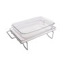 Rechaud Retangular Prime Aquecer Alimentos 15x25x50cm Domama - 2