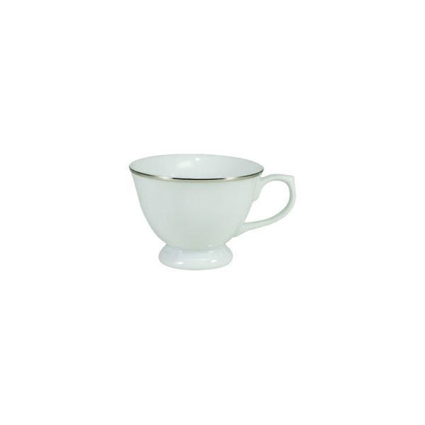 Serviço De Jantar Chá e Café Em Porcelana 42 Peças - Pomerode Filete De Prata Schmidt - 3
