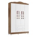 Ver imagem 6 de Quarto de Bebê New Selena 4 Portas com Cômoda Gran Selena e Berço Mirelle Branco Acetinado