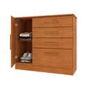 Ver imagem 4 de Cômoda 4 Gavetas com Sapateira Chicago Tcil