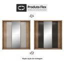 Ver imagem 4 de Guarda Roupa Casal Moema 3 Portas Flex Amêndola/nude Prime com Espelho - Demóbile