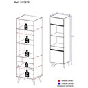 Ver imagem 5 de Paneleiro 2 Portas para Forno e Microondas Multimóveis Veneza Gw Fg3679 Branco
