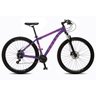 Bicicleta Colli Aluminio A.29 Freio Disco Suspensão Dianteira com Kit Altus Shimano 24M Roxo/Rosa - 1