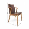 Cadeira Mabel Corino Marrom - 6