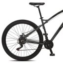 Ver imagem 2 de Bicicleta Colli Toro Alumínio A.29 Freio Disco Suspensão Dianteira Com Kit Shimano 21M Grafite
