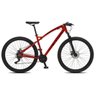 Bicicleta Colli Toro Alumínio A.29 Freio Disco Suspensão Dianteira Com Kit Shimano 21M Vermelho - 1