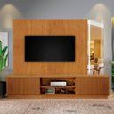 Ver imagem 2 de Rack Arezzo com Painel Vitrum C-LED 220 Mavaular Naturale