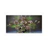 Quadro Decorativo 122x60 Sala Flores Rosas Marrons Grande - 1
