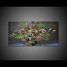Quadro Decorativo 122x60 Sala Flores Rosas Marrons Grande - 3
