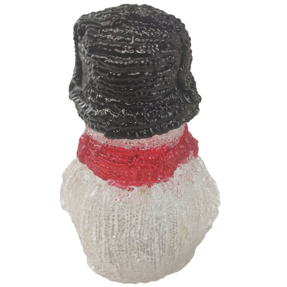Boneco de Neve Mesa Natal Enfeite Kit 2Und 10 Leds Iluminado Acrilico Natalino Decoração - 7