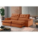 Ver mais imagens de Sofá Retrátil E Reclinável 2,10m 3 Lugares Terracota