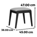 Ver imagem 4 de Banqueta Embaú Nacional Móveis 47 Cm (altura) Madeira Tauari Pinhão Tecido Chic Cor Bege