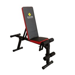 Banco Prancha Abdominal Inclinável Pelegrin PEL-FIT38 Preto e Vermelho - 3