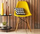 Ver imagem 1 de Cadeira Charles Eames Eiffel Amarelo Polipropileno Cozinha Sala de Estar Jantar Mesa Jantar
