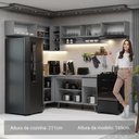 Ver mais imagens de Armário de Cozinha Completa de Canto 405cm Nice Madesa 05 Cinza