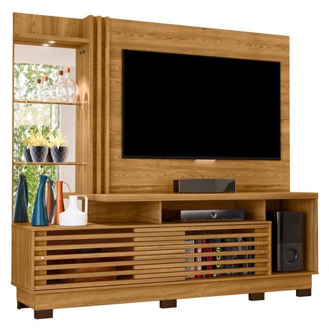 Estante Painel para Tv 60 Pol 200cm Sam Z10 Cumaru - Mpozenato