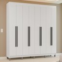 Ver imagem 1 de Guarda-Roupa Casal com Pés 8 Portas Batentes Venus Madesa