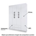 Ver imagem 2 de Guarda Roupa Infantil Lívia com 4 Portas - Branco
