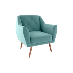 Poltrona Decorativa Veneza Verde Menta E-437 - 2