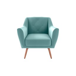 Poltrona Decorativa Veneza Verde Menta E-437 - 1