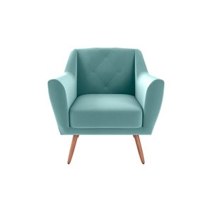 Poltrona Decorativa Veneza Verde Menta E-437