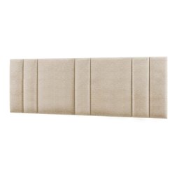 Cabeceira King Estofada com Led - Linho Bege - 5 Cabeceira King Estofada com Led - Linho Bege - 5