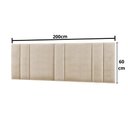 Ver imagem 6 de Cabeceira King Estofada com Led - Linho Bege