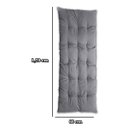 Ver imagem 6 de Almofada Futon Esteira Grande 60x1,70cm Flat Cinza
