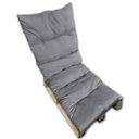 Ver imagem 1 de Almofada Futon Esteira Grande 60x1,70cm Flat Cinza