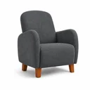 Ver imagem 6 de Poltrona Amamentação Viena Suede + Puff Macio Quarto Bebe:Cinza Escuro