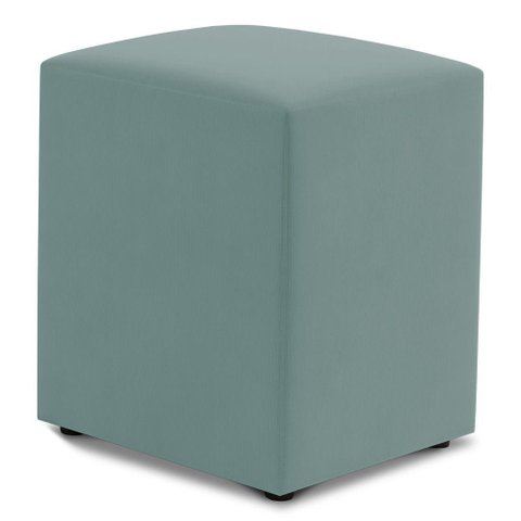 Puff Decorativo Sala de Estar Quadrado 36x47cm Veludo Acqua - Desk Design