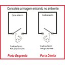 Ver imagem 3 de Kit Porta Madeira Maciça Lado Esquerdo 210x80cm Imbuia Allo Esquadrias
