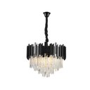 Ver imagem 1 de Lustre Pendente de Cristais Midas Redondo 55cm 8xe14 Blumenau Preto