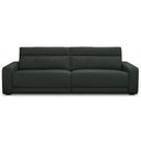 Ver imagem 4 de Sofá 3 Lugares Rettrátil Reclinável Elétrico 254cm Mazi L06 Couro Verde Escuro - Lyam Decor