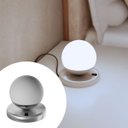 Ver imagem 2 de Abajur Luminaria de Mesa Dama Moderno com Globo Vidro e Lâmpada Branco Frio