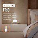 Ver imagem 3 de Abajur Luminaria de Mesa Dama Moderno com Globo Vidro e Lâmpada Branco Frio