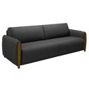 Ver imagem 6 de Conjunto Decorativo Poltrona e Sofá 223cm Maceió PU Preto - Gran Belo